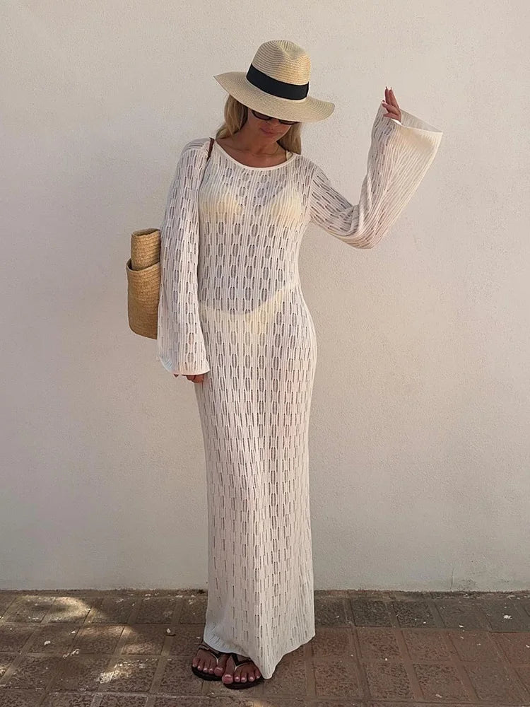 Vestido de punto con espalda descubierta Natalie