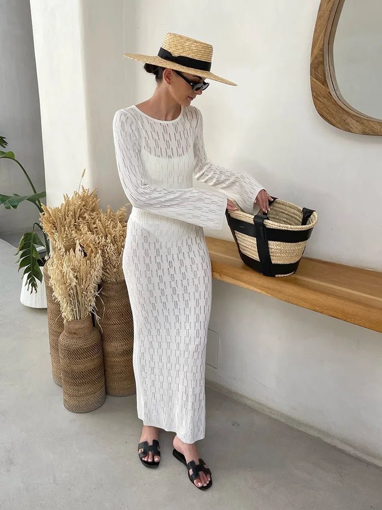 Vestido de punto con espalda descubierta Natalie