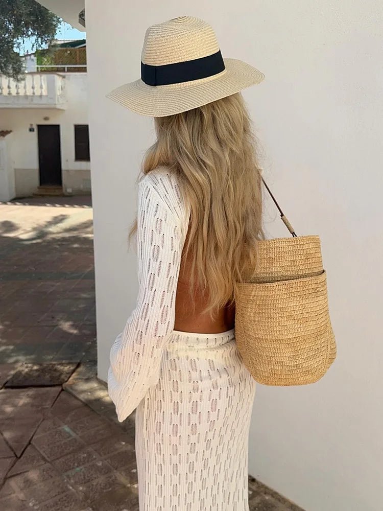 Vestido de punto con espalda descubierta Natalie