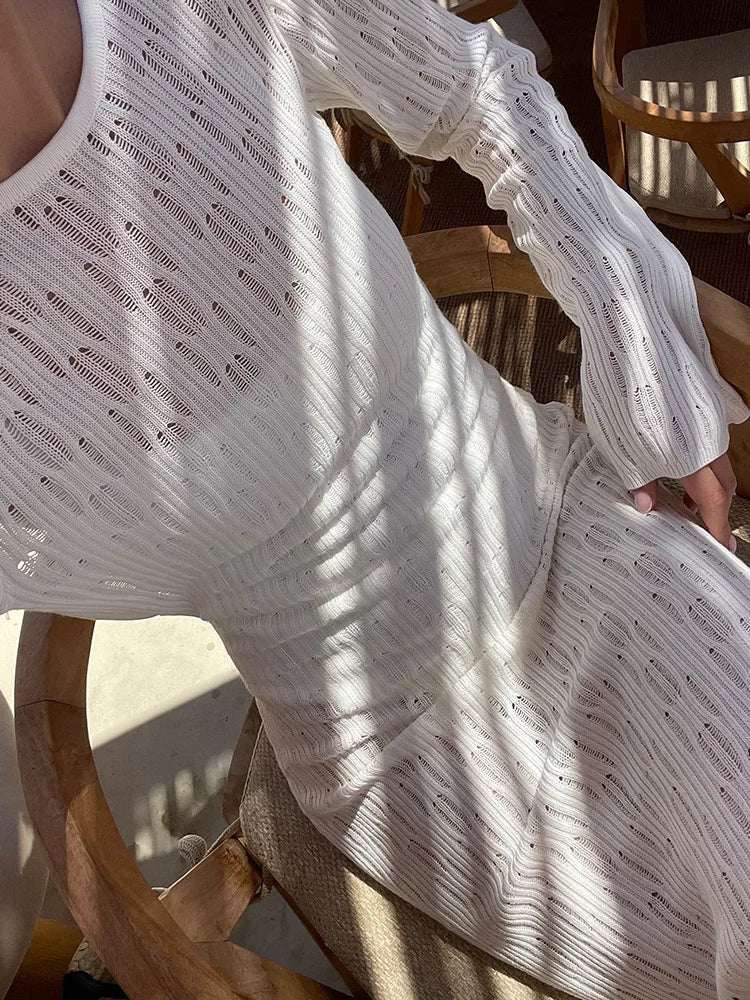 Vestido de punto con espalda descubierta Natalie
