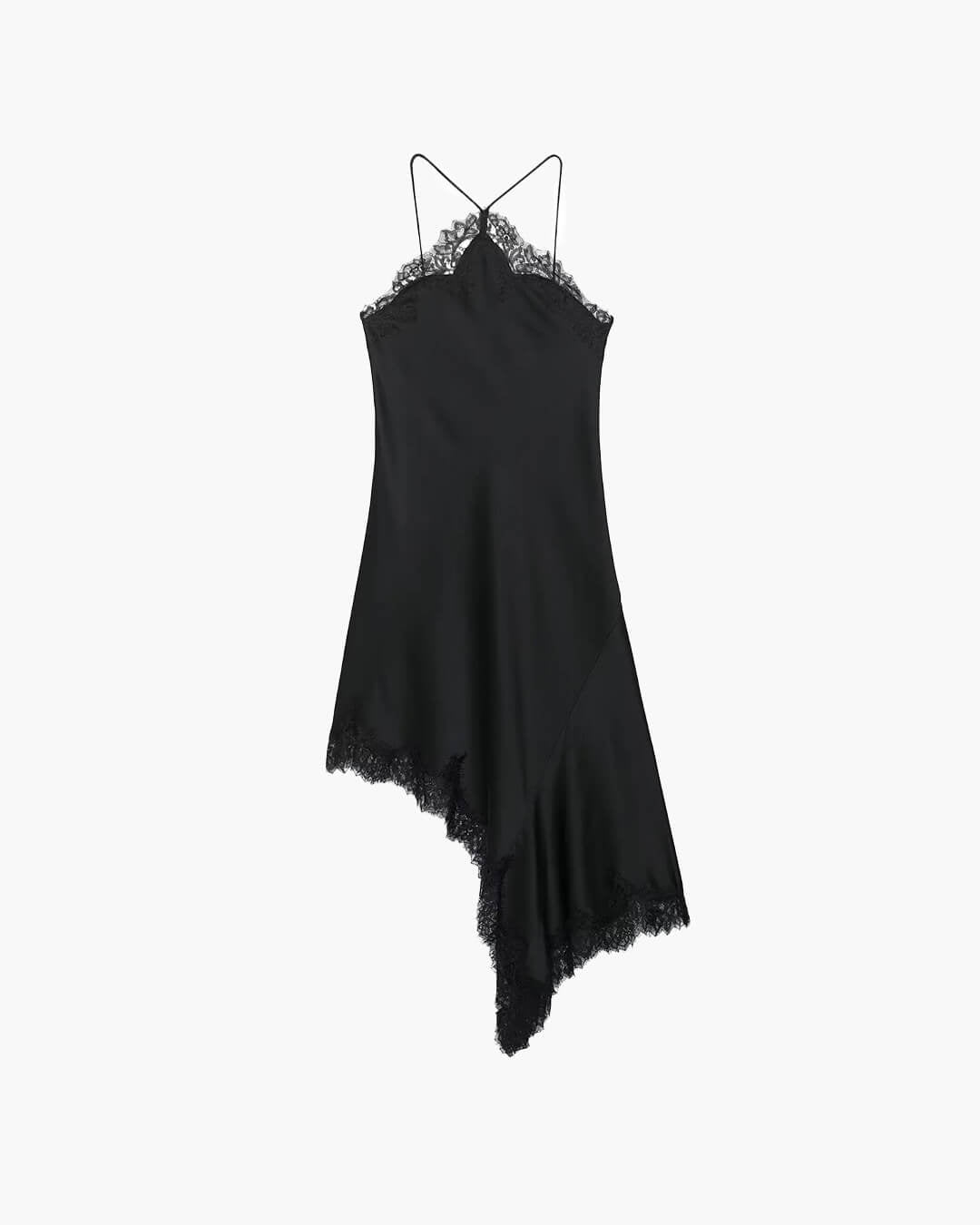 Vestido midi de encaje Natalie con hombros descubiertos