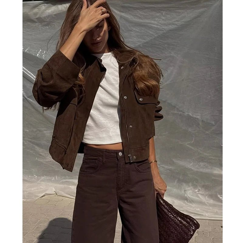 Chaqueta Nicole de ante sintético
