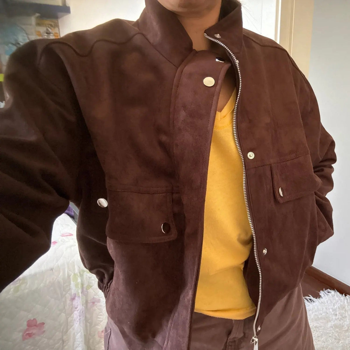 Chaqueta Nicole de ante sintético