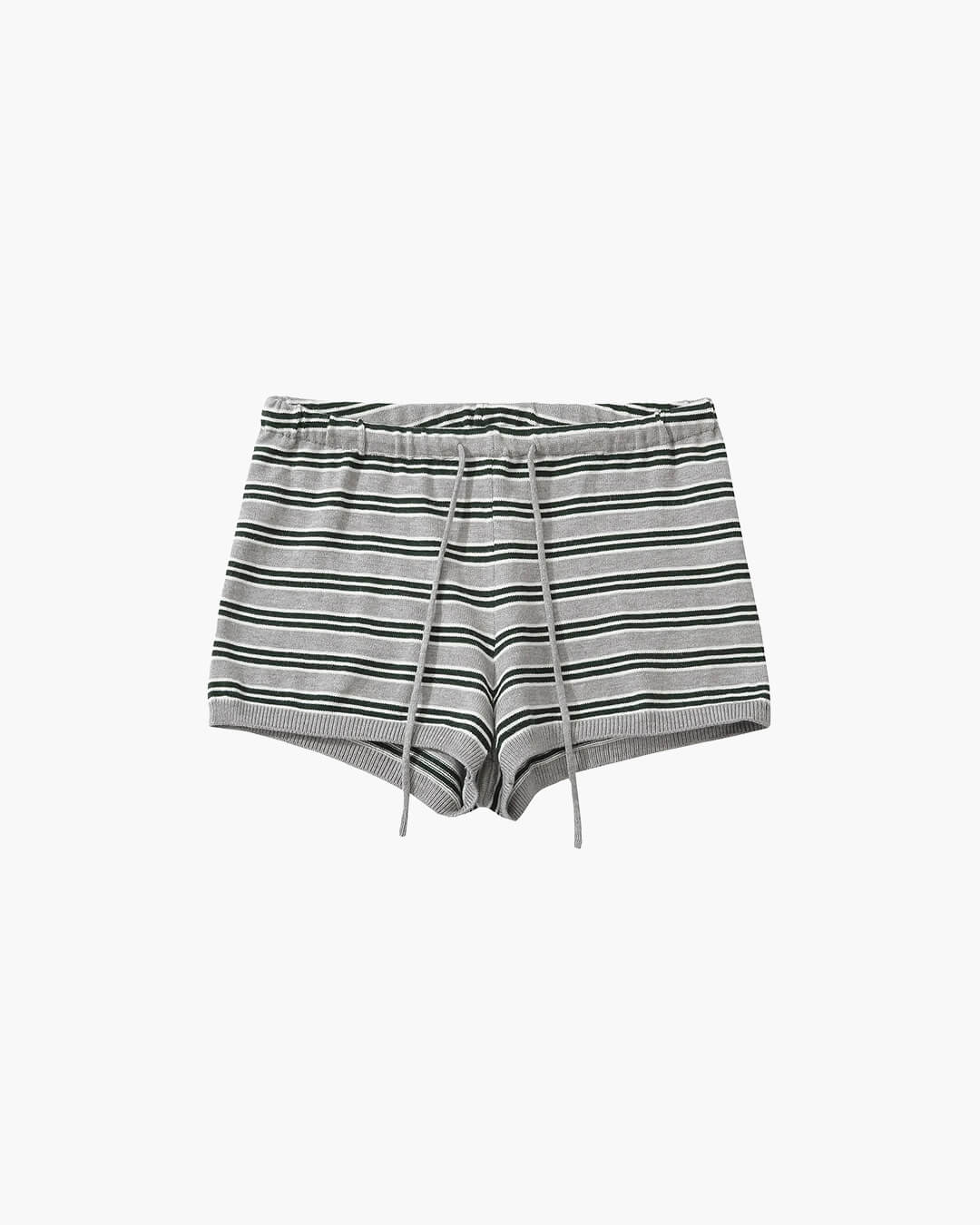 Conjunto de cárdigan y shorts de rayas Nicole