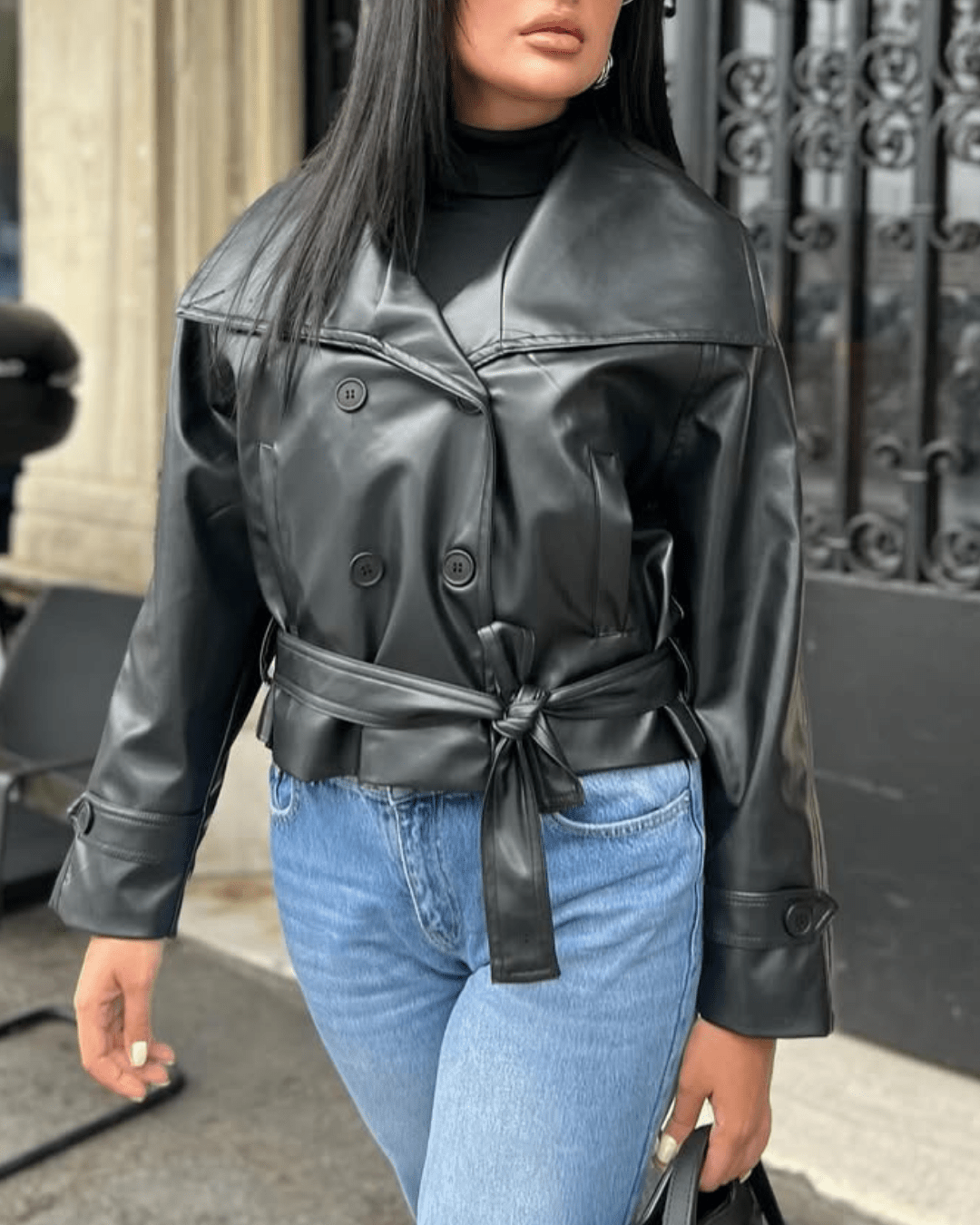 Chaqueta de cuero Nina