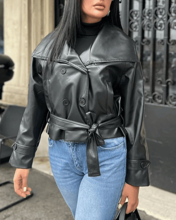 Chaqueta de cuero Nina