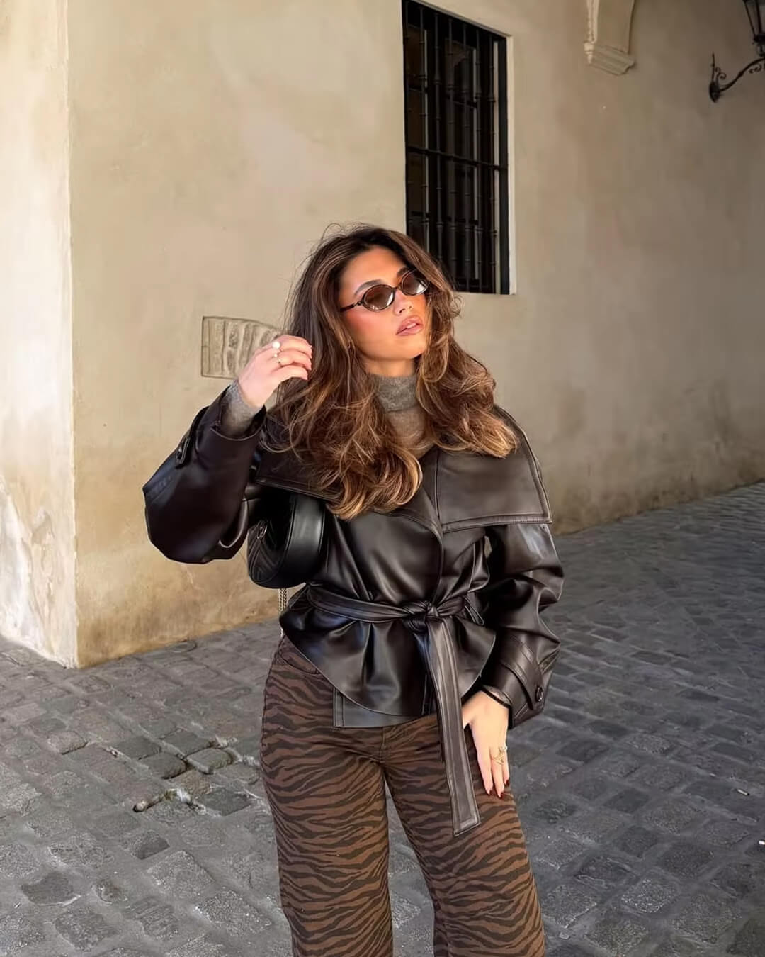 Chaqueta de cuero Nina