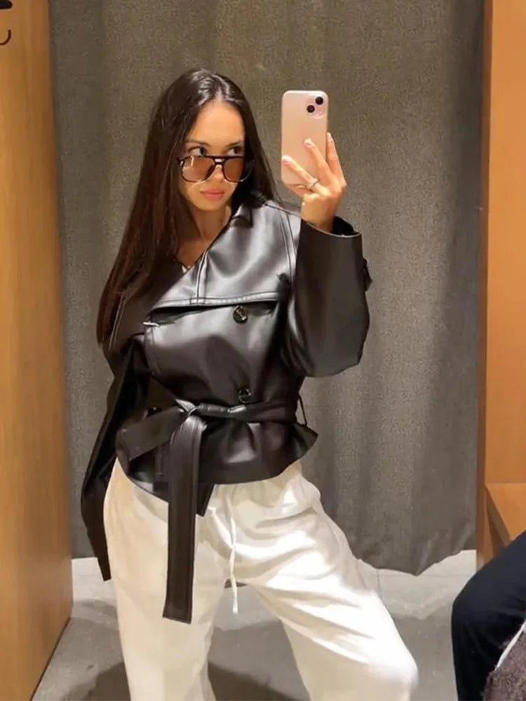 Chaqueta de cuero Nina