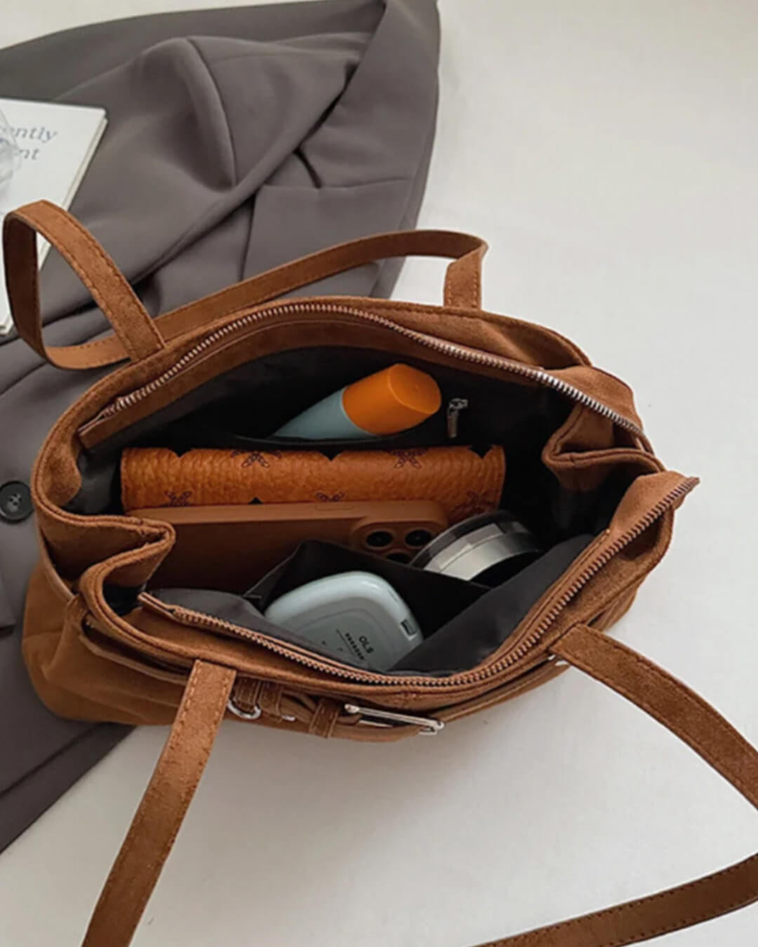 Bolso de ante vegano Nora