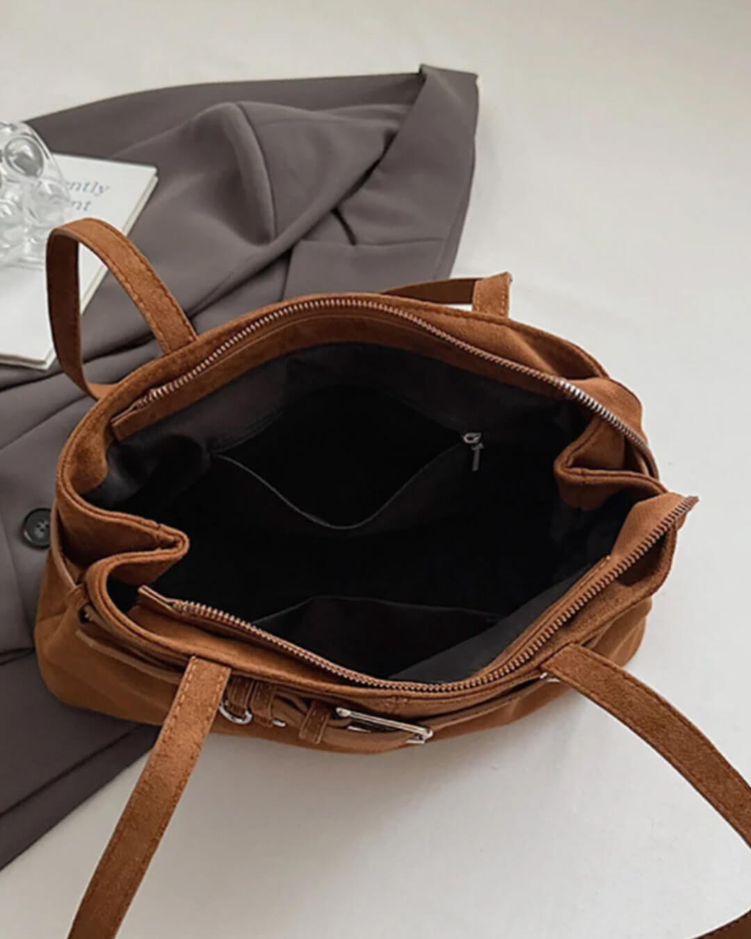 Bolso de ante vegano Nora