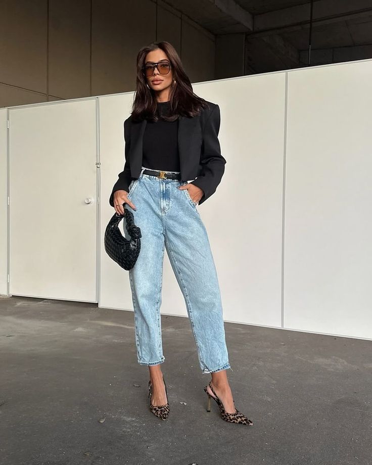 Chaqueta de traje corta y acolchada Olga