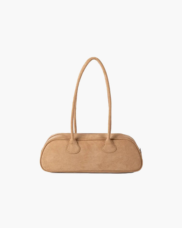 Bolso baguette de ante Pauleen