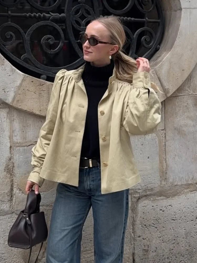 Chaqueta de mangas abullonadas Pia