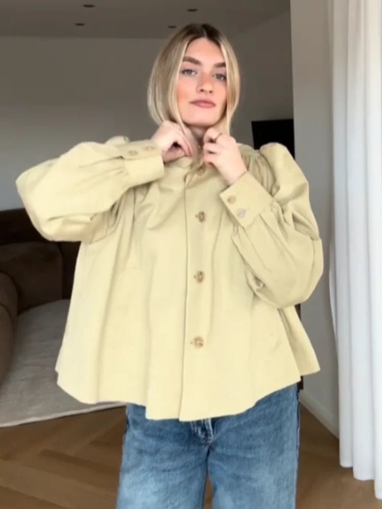 Chaqueta de mangas abullonadas Pia