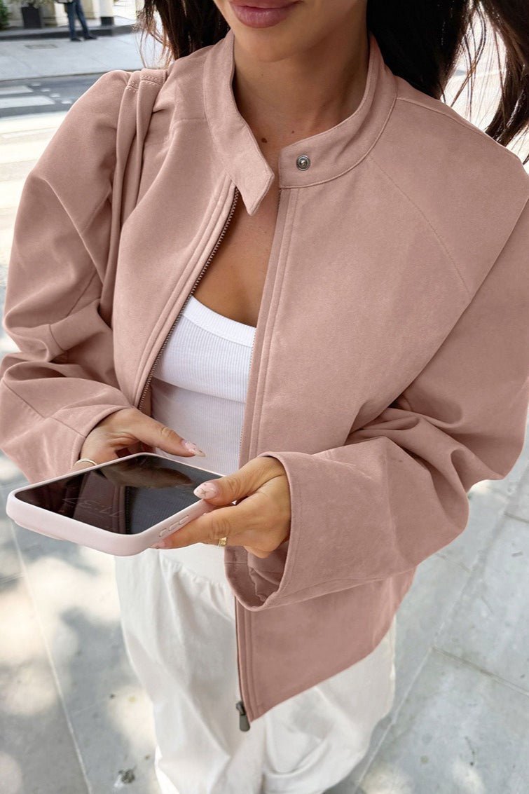 Chaqueta bomber de ante Queenie