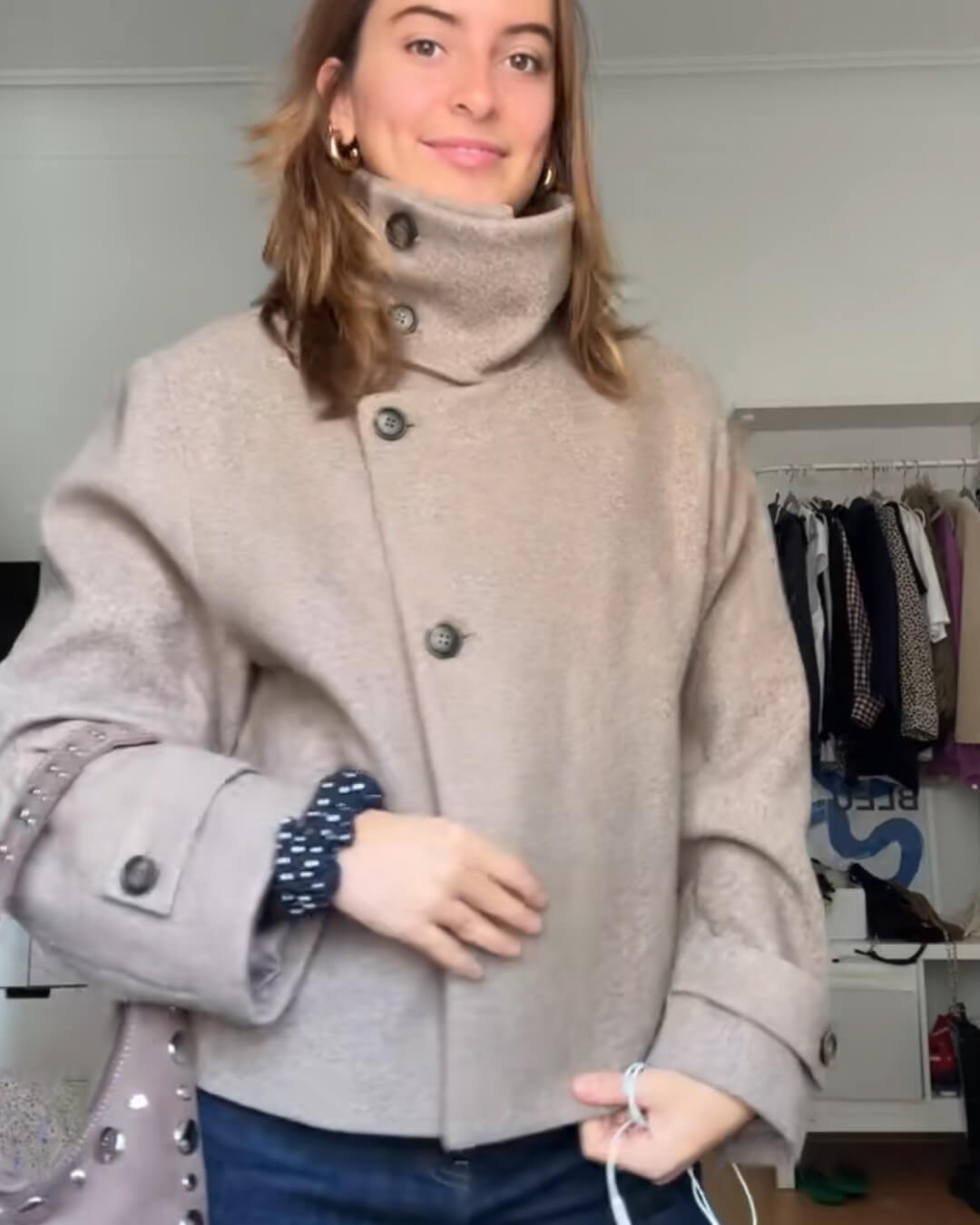 Chaqueta con cuello mao Ramona