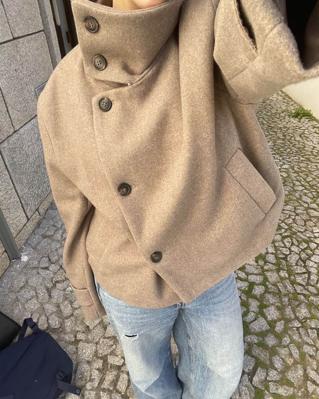 Chaqueta con cuello mao Ramona