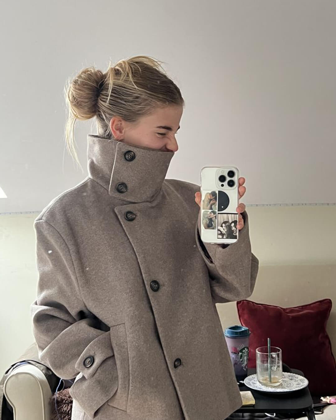 Chaqueta con cuello mao Ramona