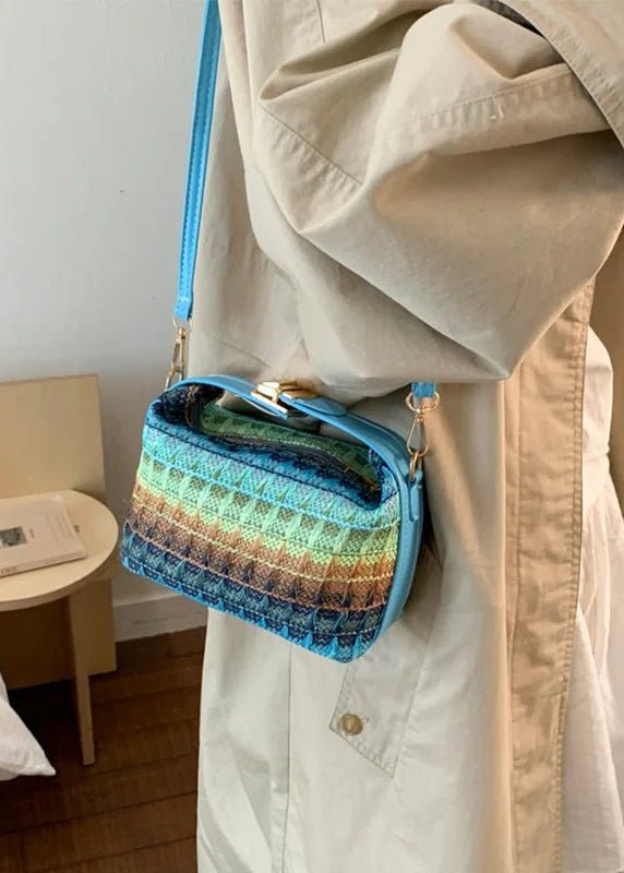 Bolso bandolera de rafia tejida Raphaela