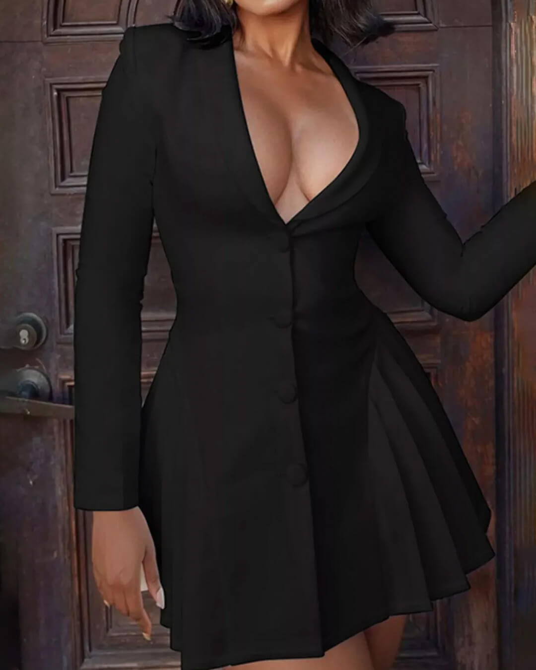 Minivestido Rebecca estilo blazer con botones