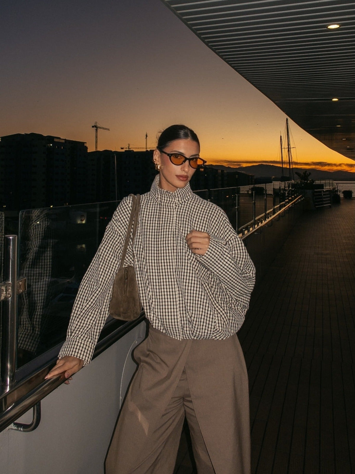 Blazer de cuadros vintage Rebecca