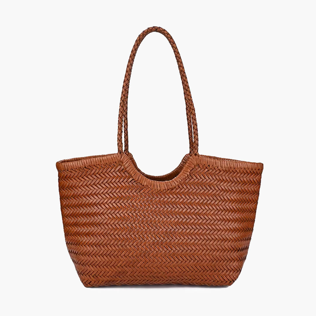 Bolso de cuero sintético tejido Rica