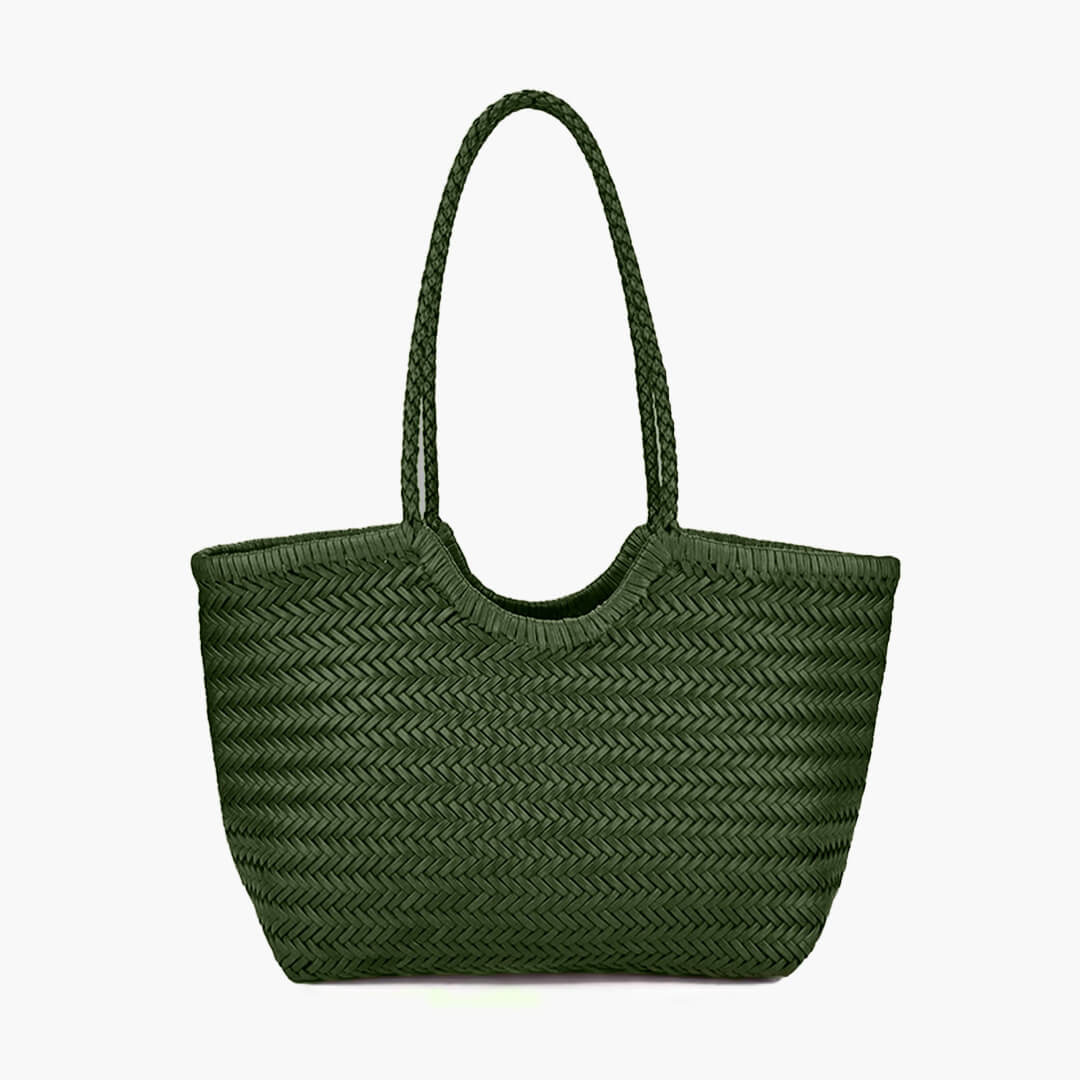 Bolso de cuero sintético tejido Rica