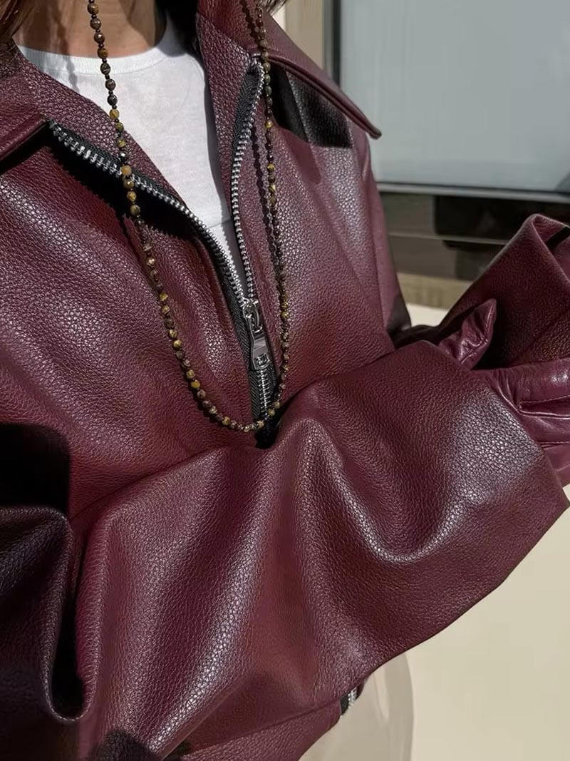 Chaqueta de cuero Romy