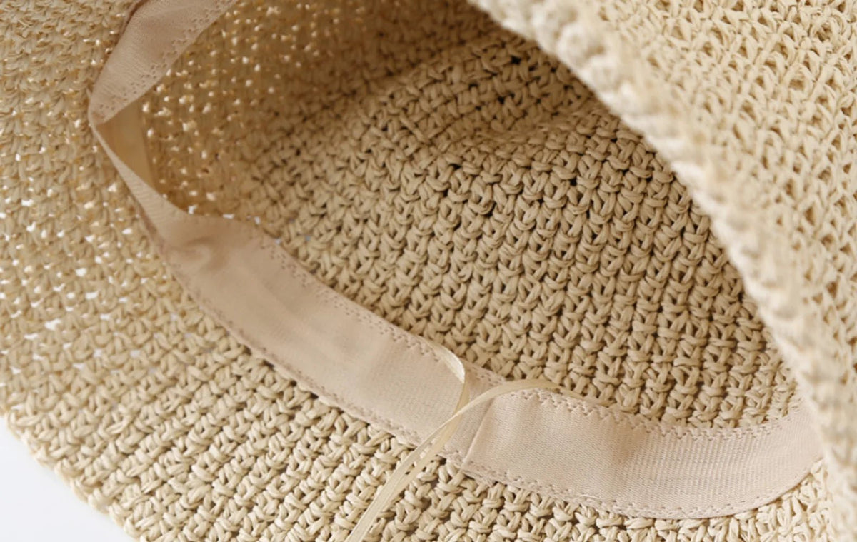 Sombrero de cubo tejido Roos