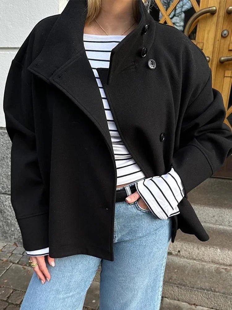 Chaqueta elegante Rosalia con cuello mao