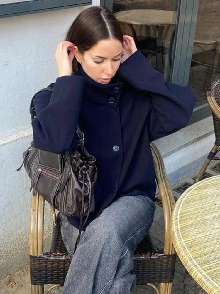 Chaqueta elegante Rosalia con cuello mao