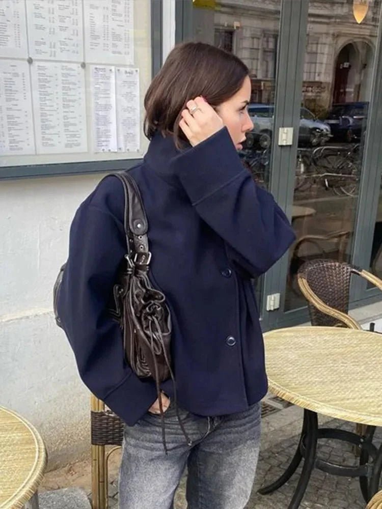 Chaqueta elegante Rosalia con cuello mao