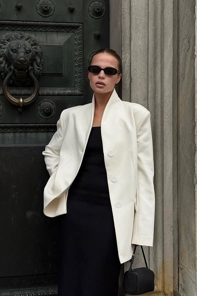 Blazer con cuello alto Roxie
