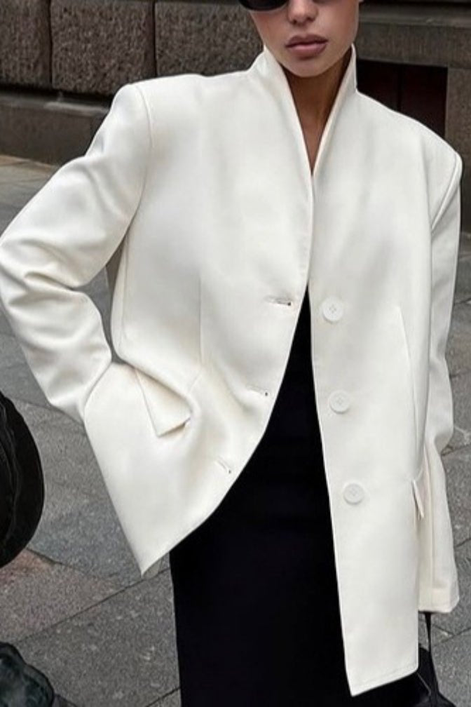 Blazer con cuello alto Roxie