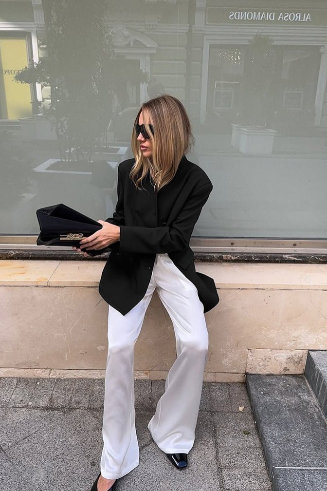 Blazer con cuello alto Roxie