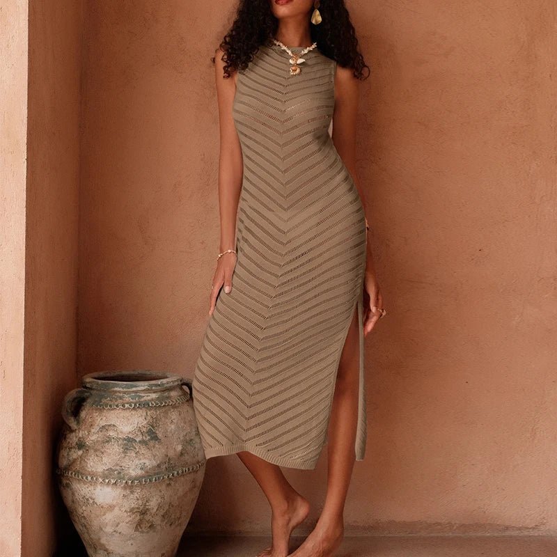 Vestido tejido calado para cubrirse en la playa Ruth
