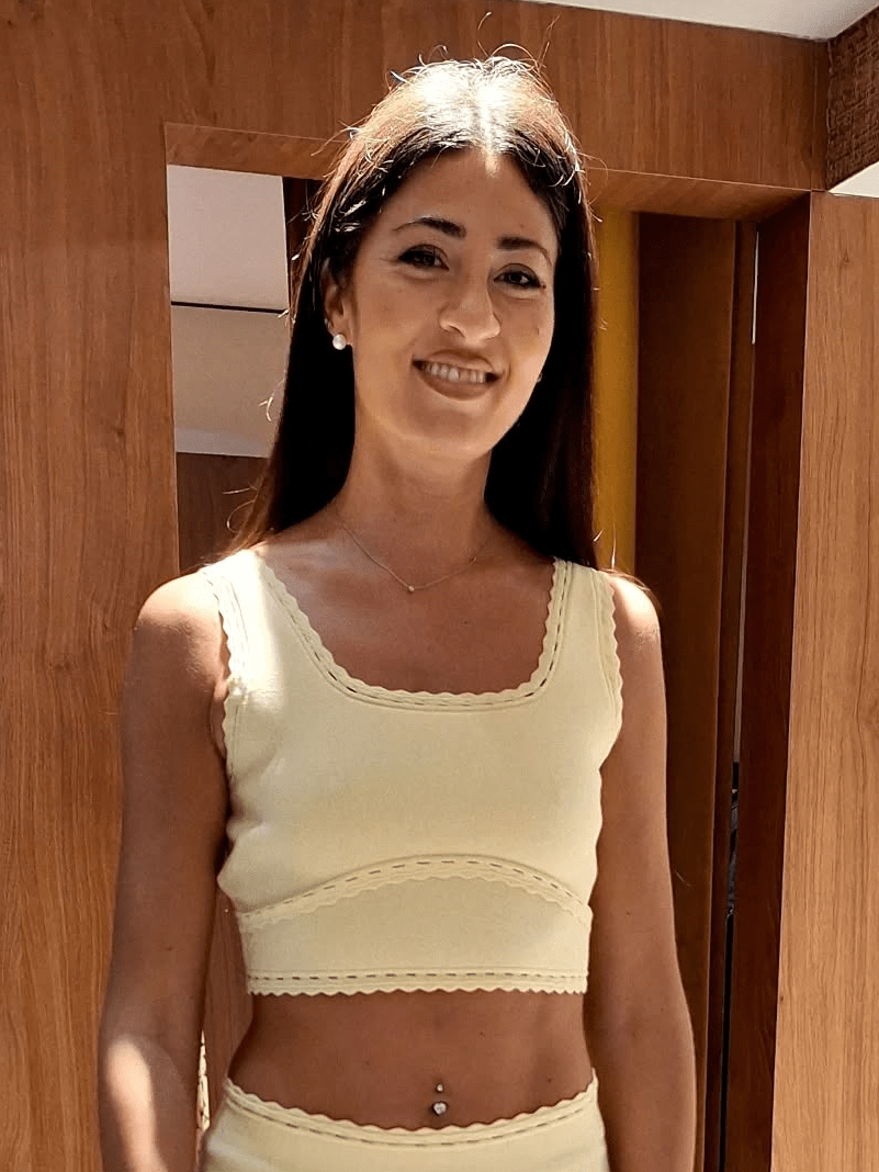 Conjunto de falda de punto acanalado Ruth