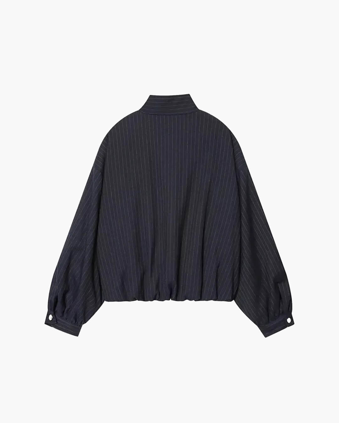 Chaqueta de cuello alto a rayas Selena