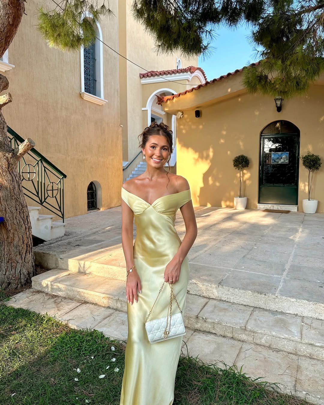 Vestido largo Serene de satén y espalda descubierta