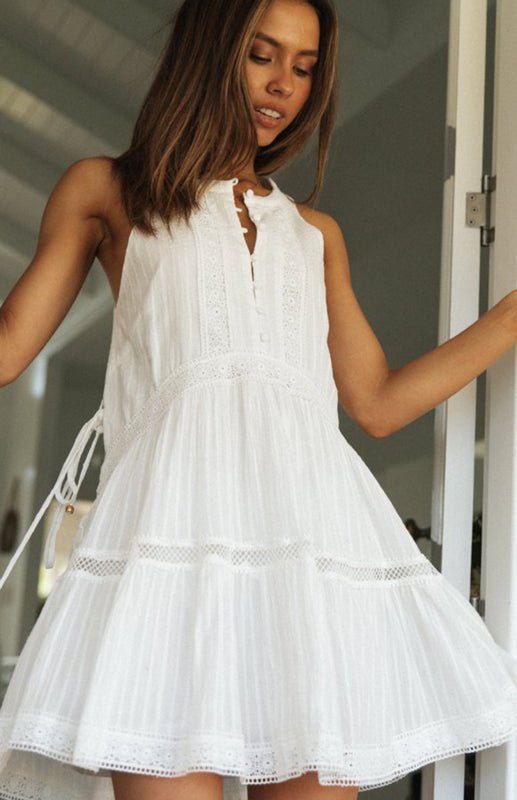 Minivestido Shelby bohemio sin mangas