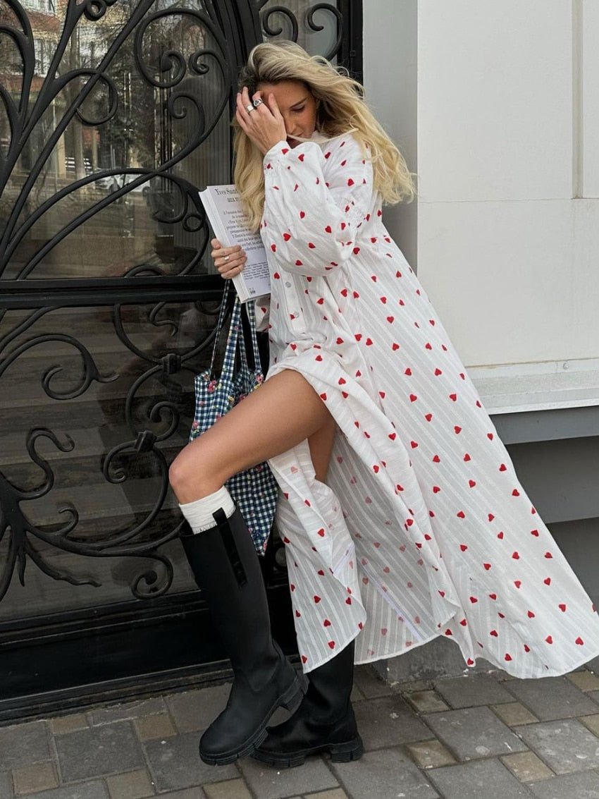 Vestido midi de línea A Sophia