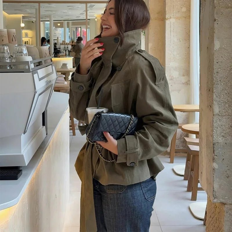 Gabardina con cinturón Sophia