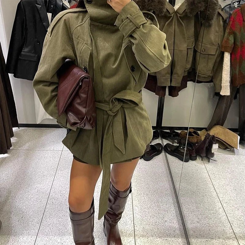 Gabardina con cinturón Sophia