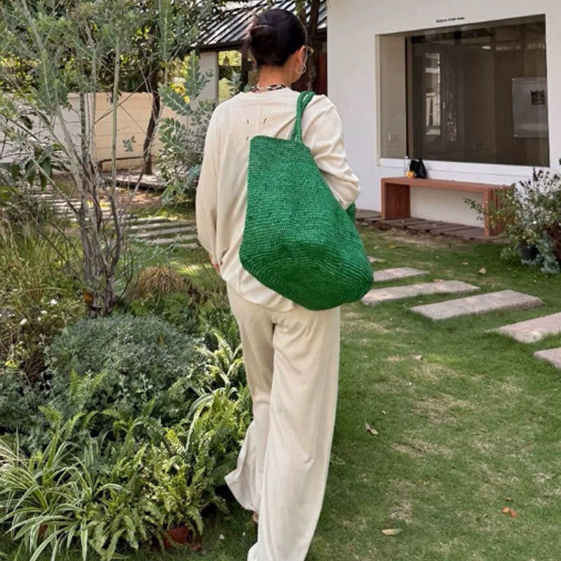 Bolso tote de ratán tejido a mano Sophia