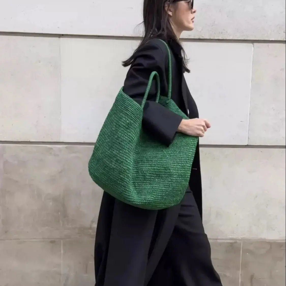 Bolso tote de ratán tejido a mano Sophia
