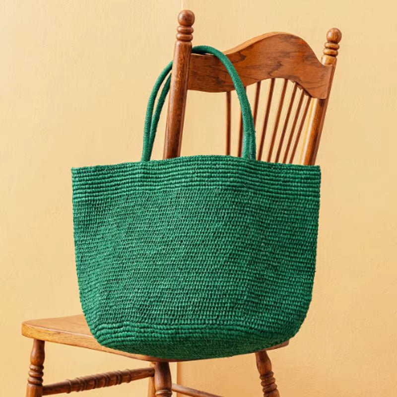 Bolso tote de ratán tejido a mano Sophia