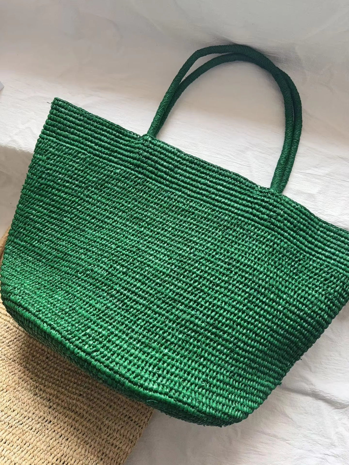 Bolso tote de ratán tejido a mano Sophia