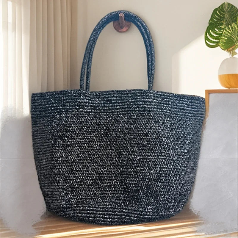 Bolso tote de ratán tejido a mano Sophia