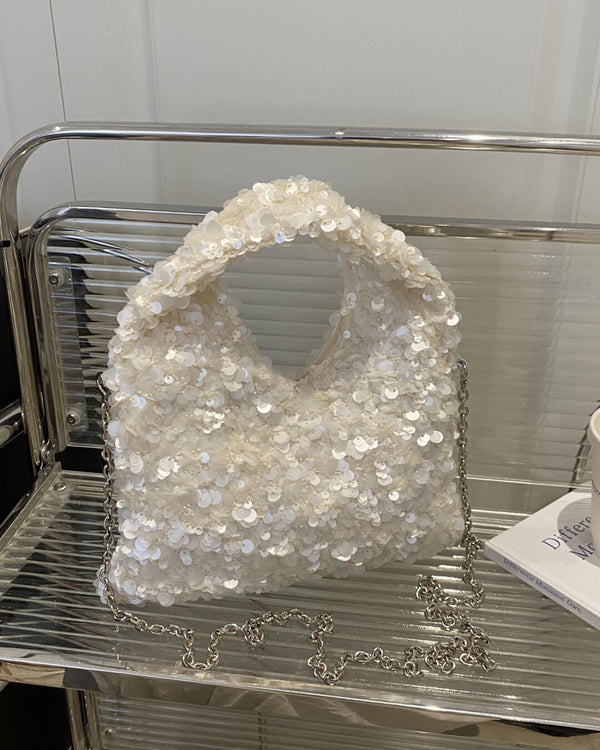 Bolso de hombro de fiesta con lentejuelas Sophia