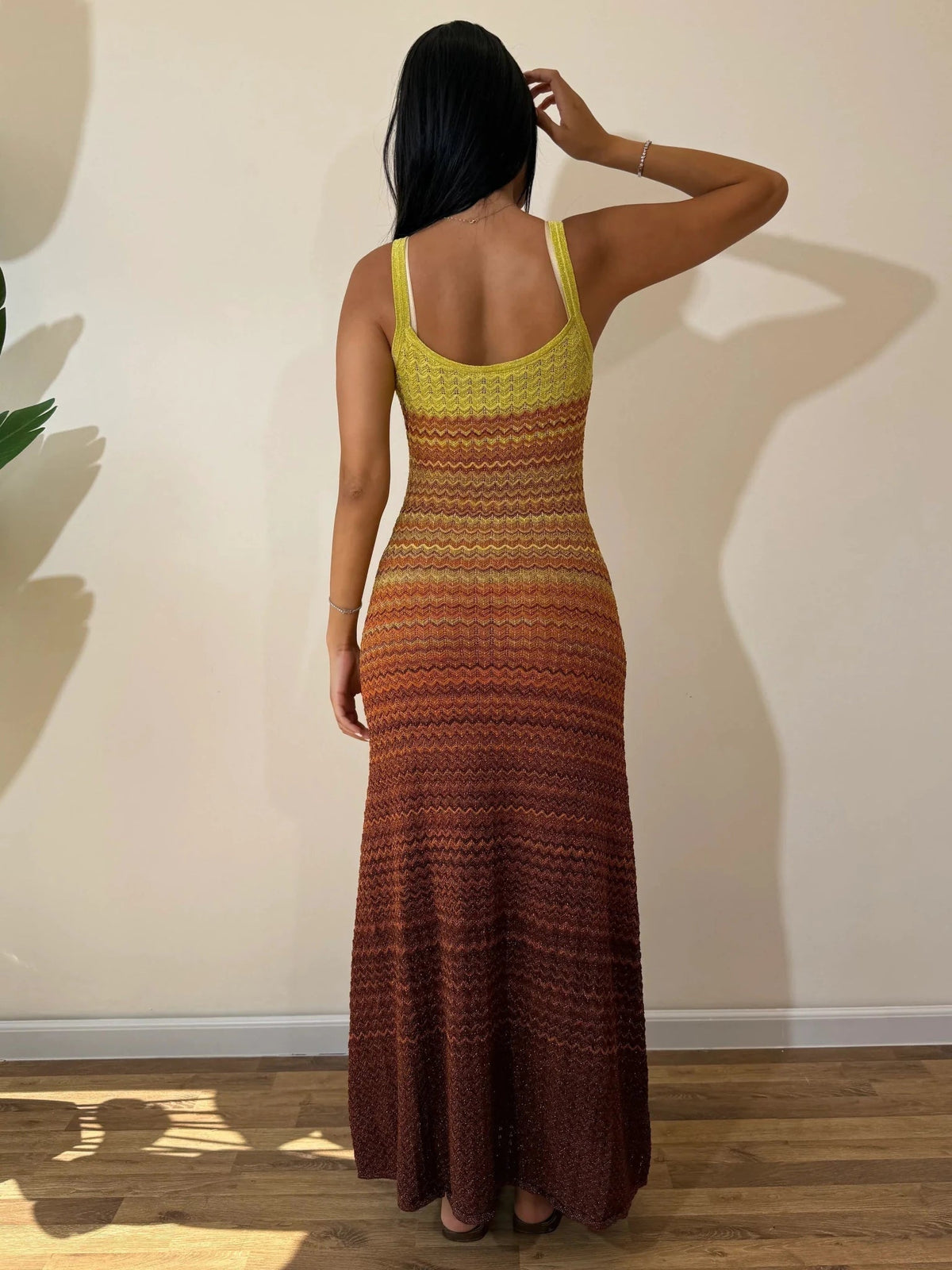 Vestido largo de punto Sunset Sophia
